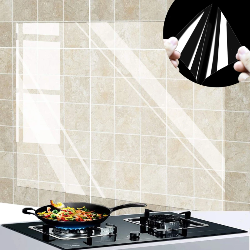Interior Design Kitchen - 1Pc Kitchen Oil Proof Wall Sticker