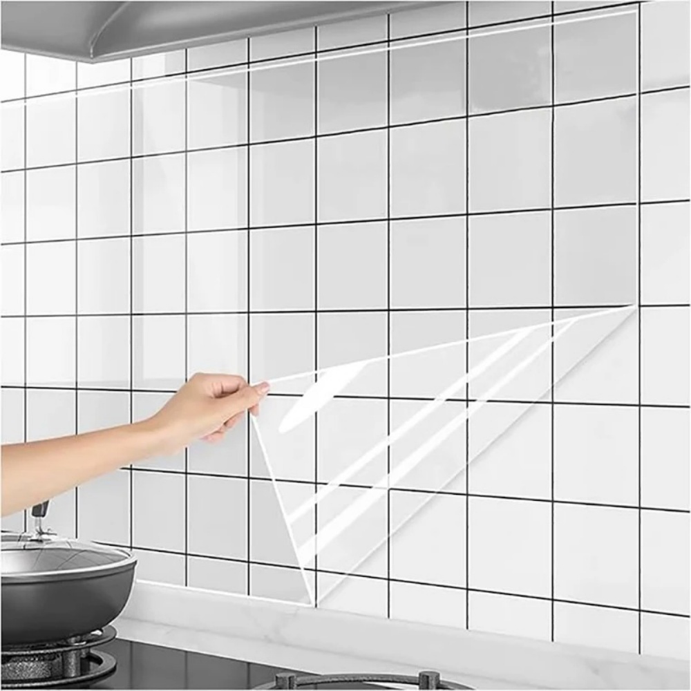 Interior Design Kitchen - 3M/5M/10M Kitchen Wall Wallpaper Transparent Electrostatic