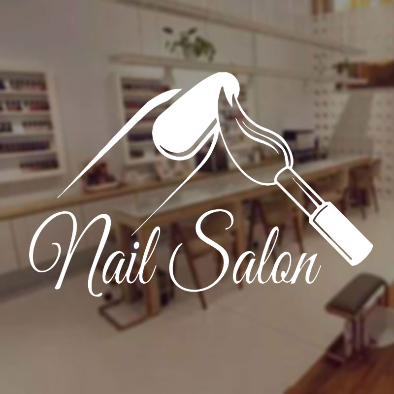 Nail Salon Shop Wall Decal Man - Interior Design Nail Salon recension och pris