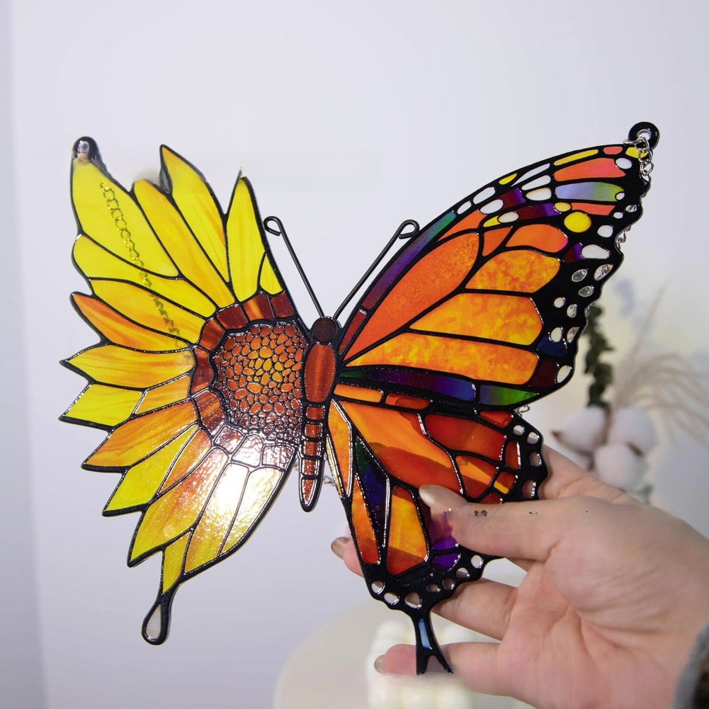 Butterfly Sunflower Window Orn - Interior Design Home Decor recension och pris