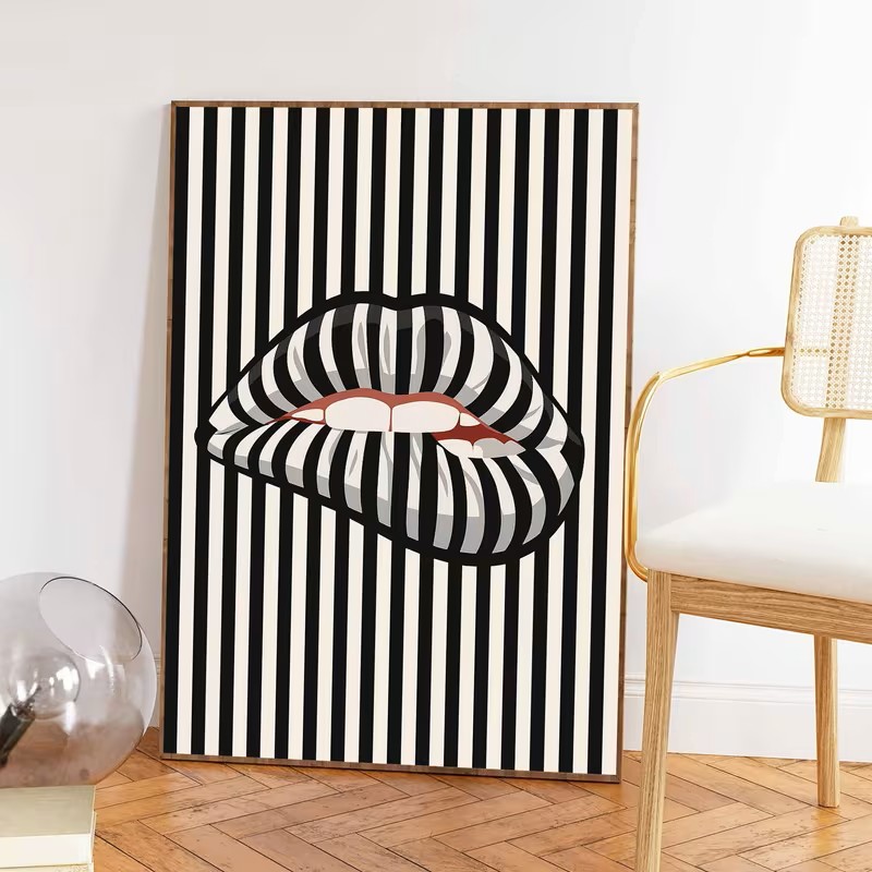 Simple and Abstract Striped Li - Interior Design Home Decor recension och pris