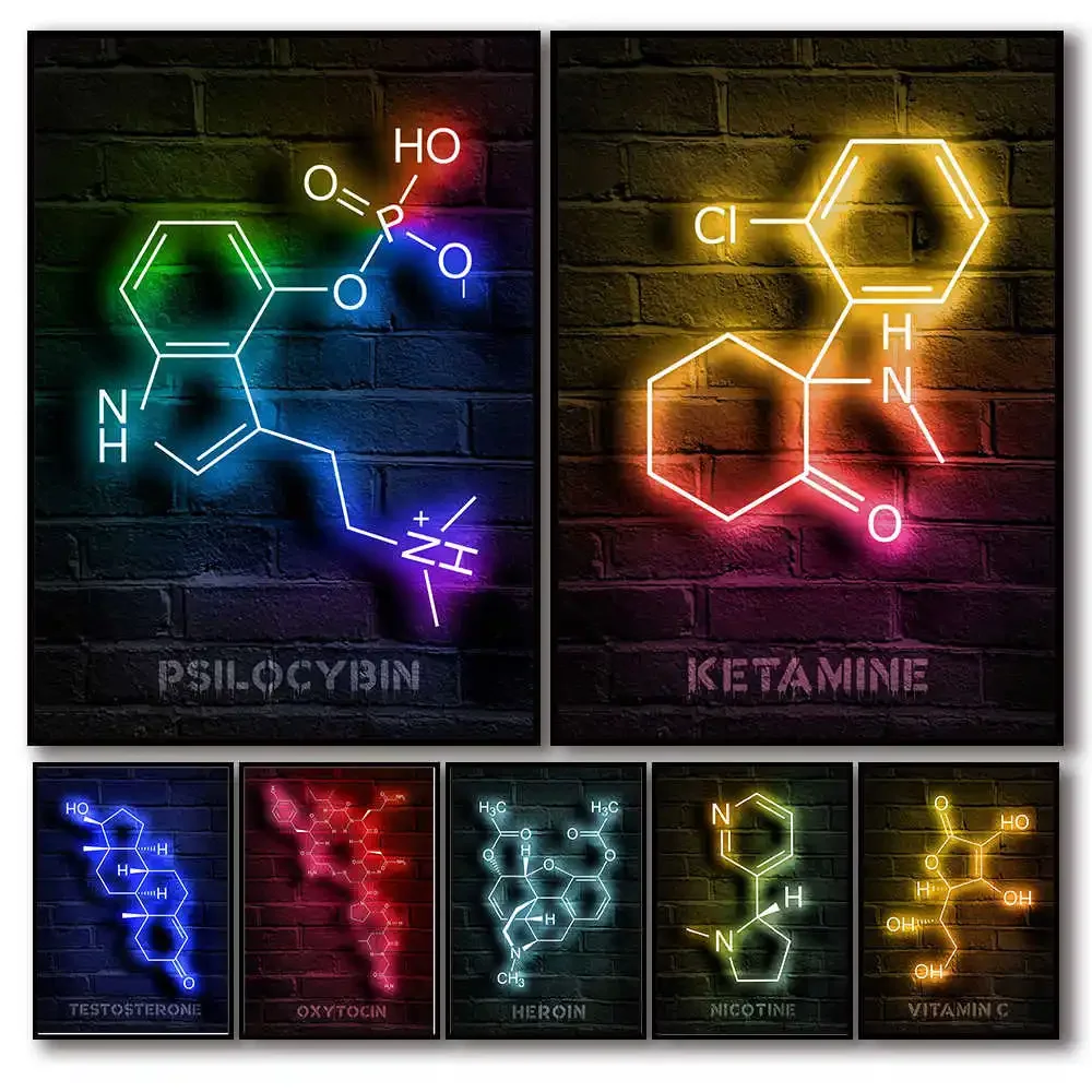 Modern Chemistry Lab Molecules - Interior Design Lab recension och pris