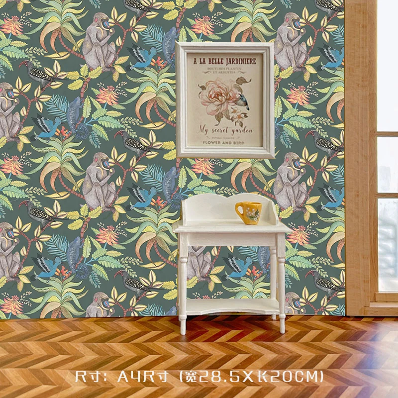 4pcs Dollhouse Wallpaper Stick - Interior Design Kitchen recension och pris